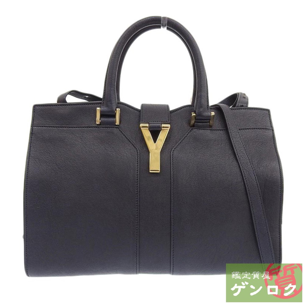 コンパクト 【中古】SAINT LAURENT サンローラン Yラインカバス 2WAY