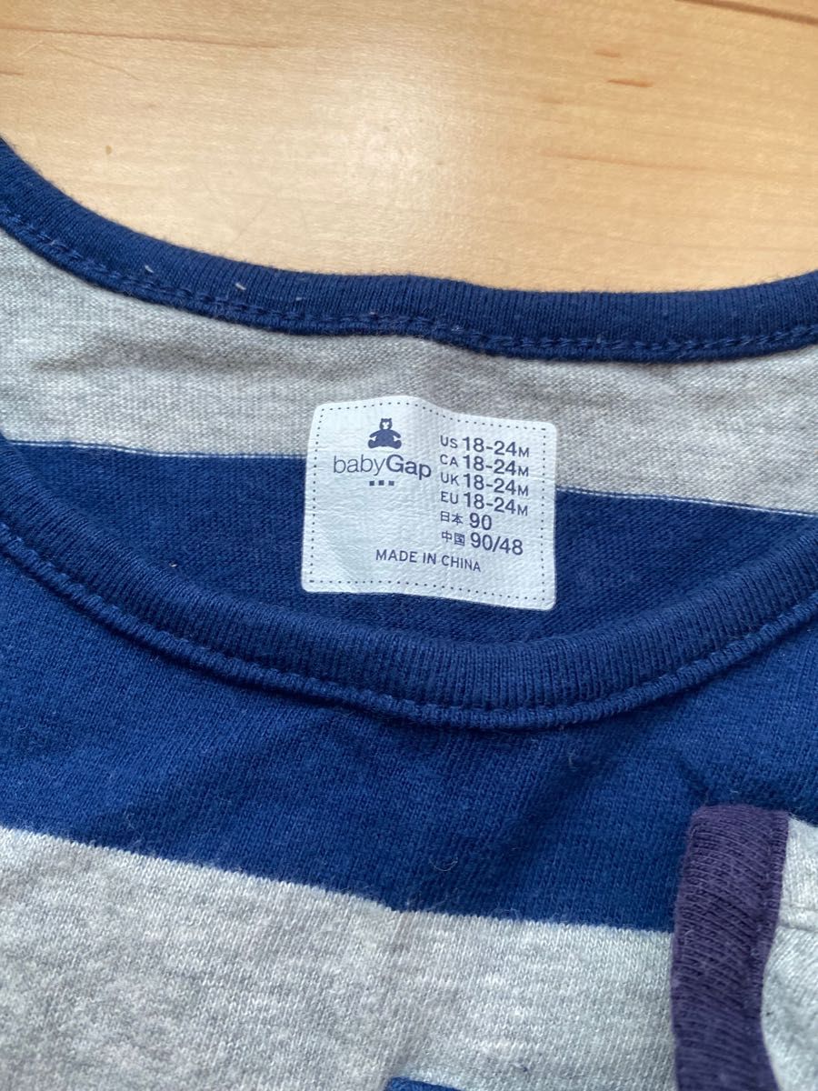 GAP babyGap ショートオール　ロンパース　2枚セット　お揃い　兄弟　6-12M 18-24M ベビー　70 90