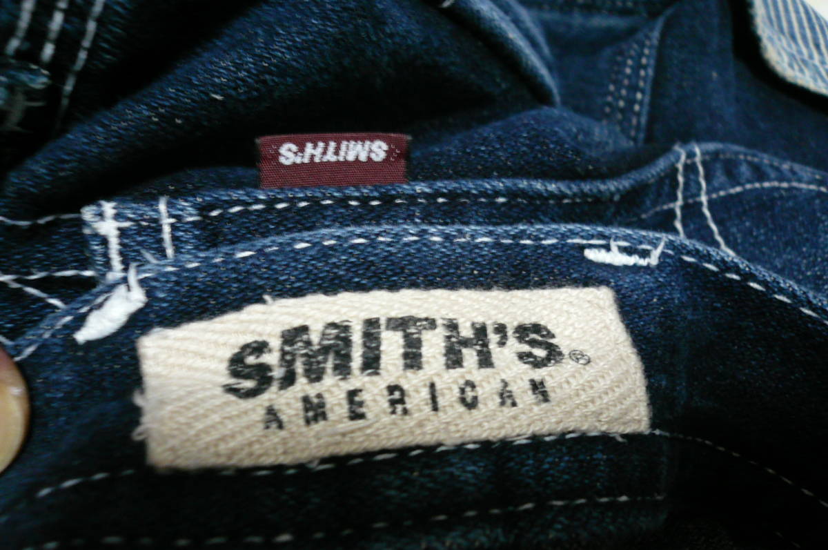 スミスズ　SMITH'S AMERICAN デニム　ハーフ　パンツ　LL　美品　ペインター　ヒッコリー　スミス_画像10
