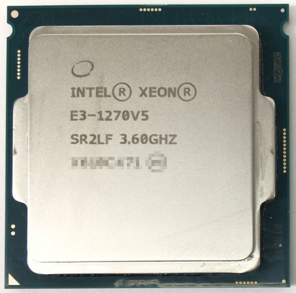 XEON E3-1270 V5 ×1枚 Intel CPU 3.60GHz SR2LF 4コア 8スレッド