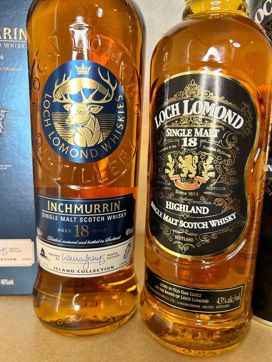 18年もの飲み比べシリーズ:インチマリン18年+ロッホローモンド18年旧旧ボトル