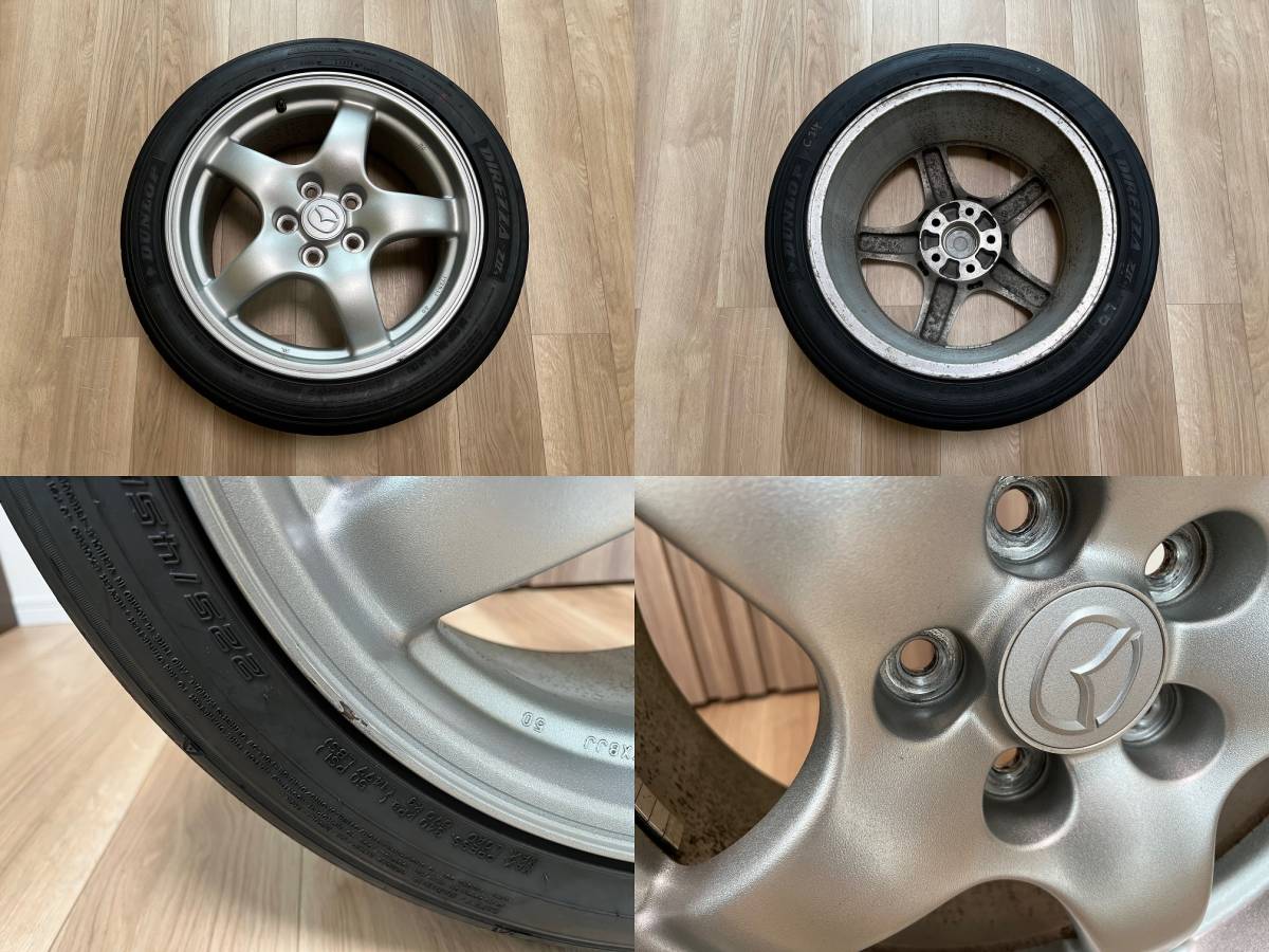 マツダ RX-7 FD3S 純正ホイール 17インチ タイヤ付き 4本 225 マツダ RX-7 FD3S 純正ホイール 17インチ タイヤ付き 4本 225