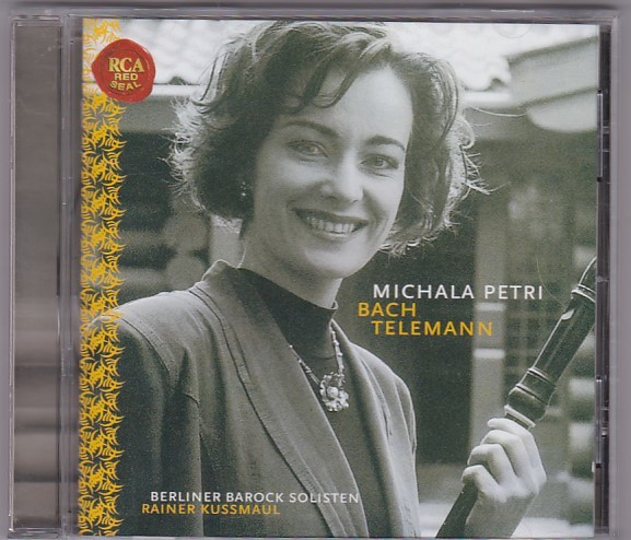 ★CD RCA ペトリ・プレイズ・バッハ&テレマン *ミカラ・ペトリ(Michala Petri).ベルリン・フィル・バロック・ゾリステン.クスマウル_画像1