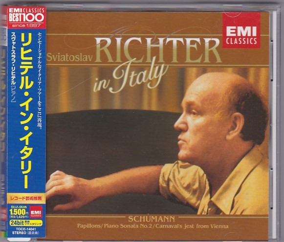 ★CD EMI リヒテル・イン・イタリー シューマン:ピアノ名曲集 蝶々.ピアノ・ソナタ 第2番*スヴャトスラフ・リヒテル(Sviatoslav Richter)_画像1