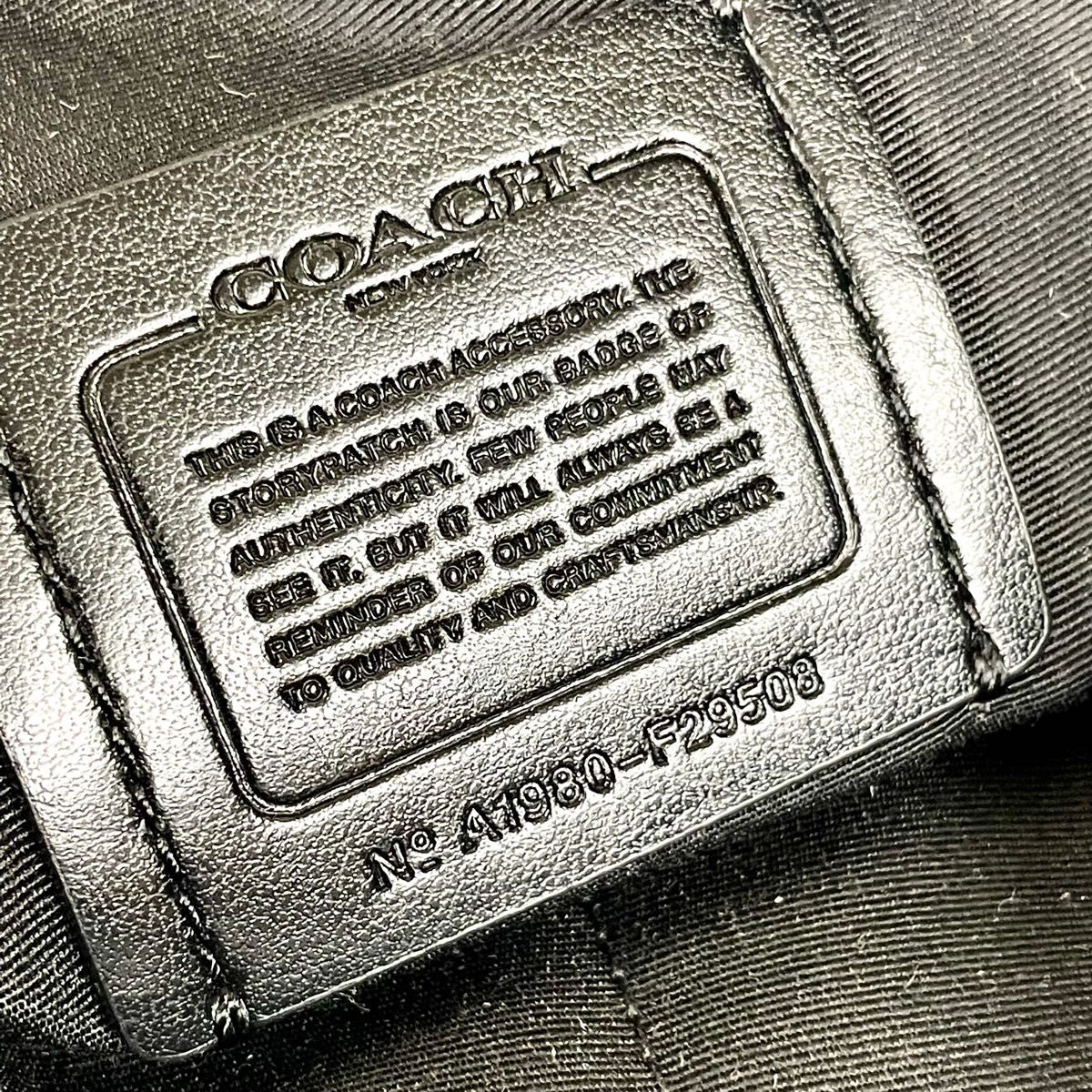 未使用級 coach コーチ クラッチバッグ セカンドバッグ メンズ