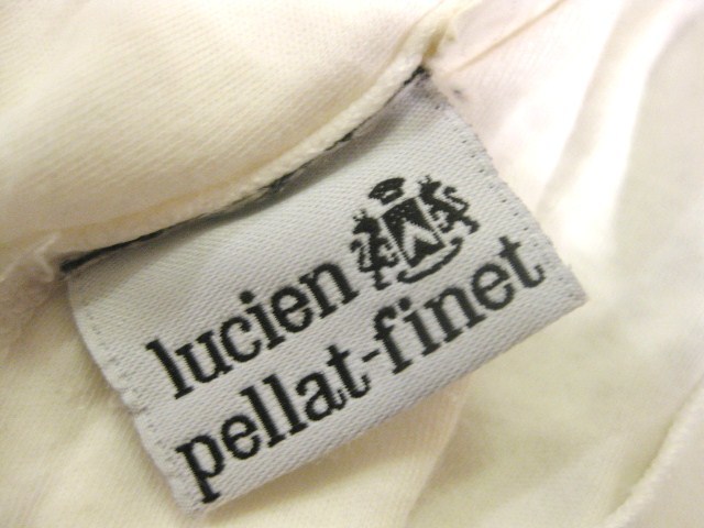 名作 本物 初期 lucien pellat-finet ルシアンペラフィネ LPF Enjoy クラッシュ ダメージ 加工 半袖 Tシャツ M