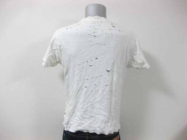 名作 本物 初期 lucien pellat-finet ルシアンペラフィネ LPF Enjoy クラッシュ ダメージ 加工 半袖 Tシャツ M