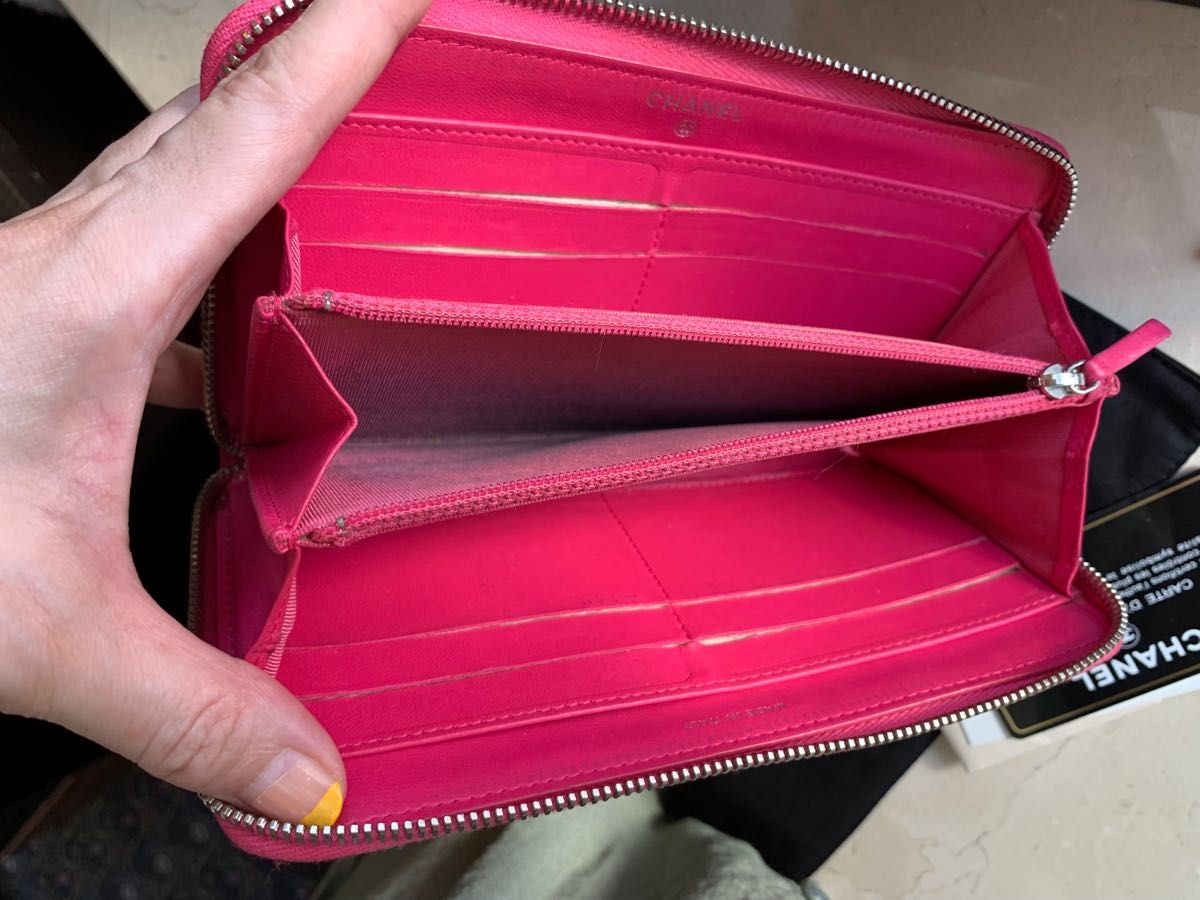 CHANEL シャネル マトラッセ長財布 ピンク 付属品完備|PayPayフリマ