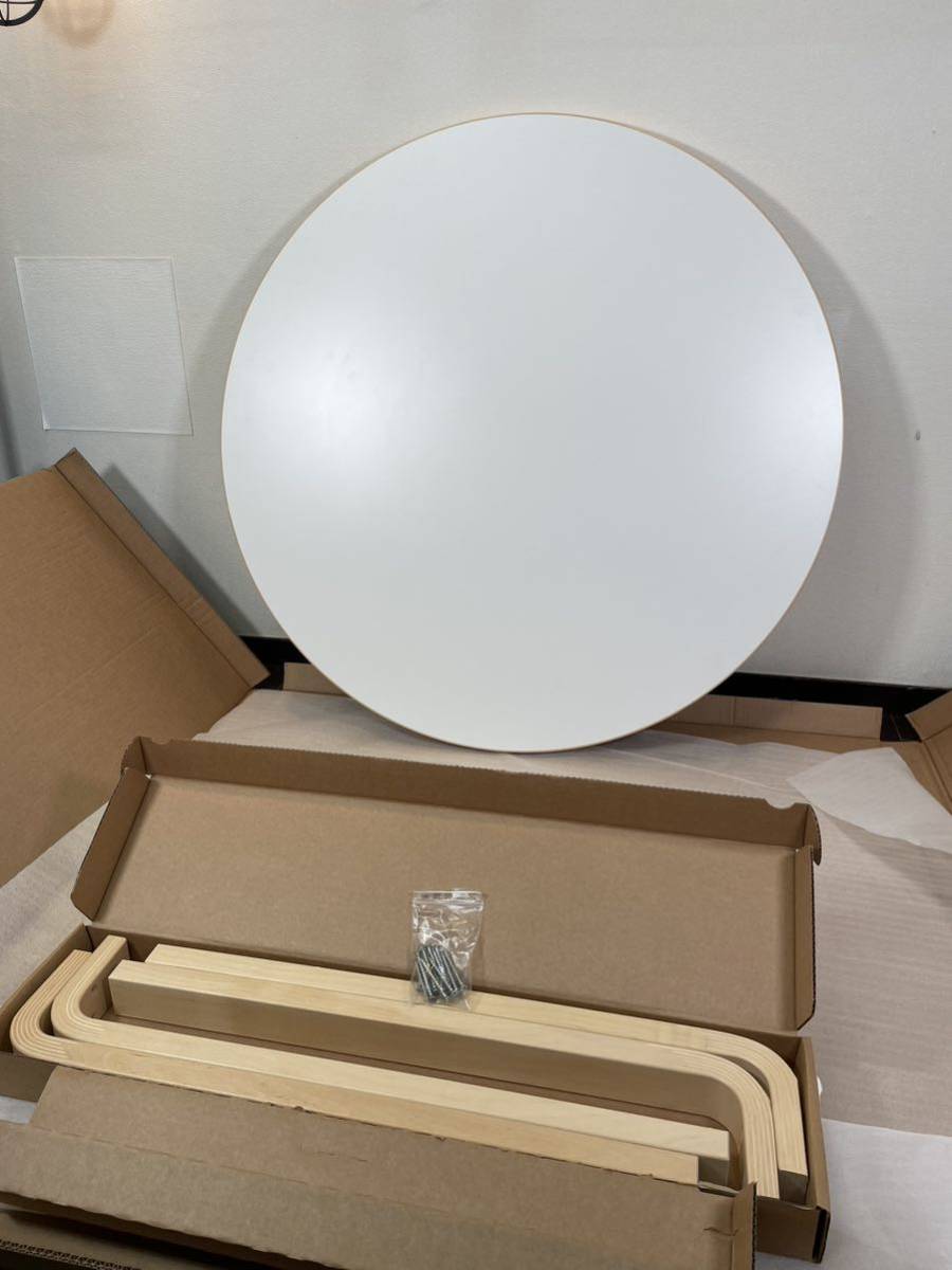 未使用正規品♪artek 90A ラウンドテーブル ホワイトラミネート
