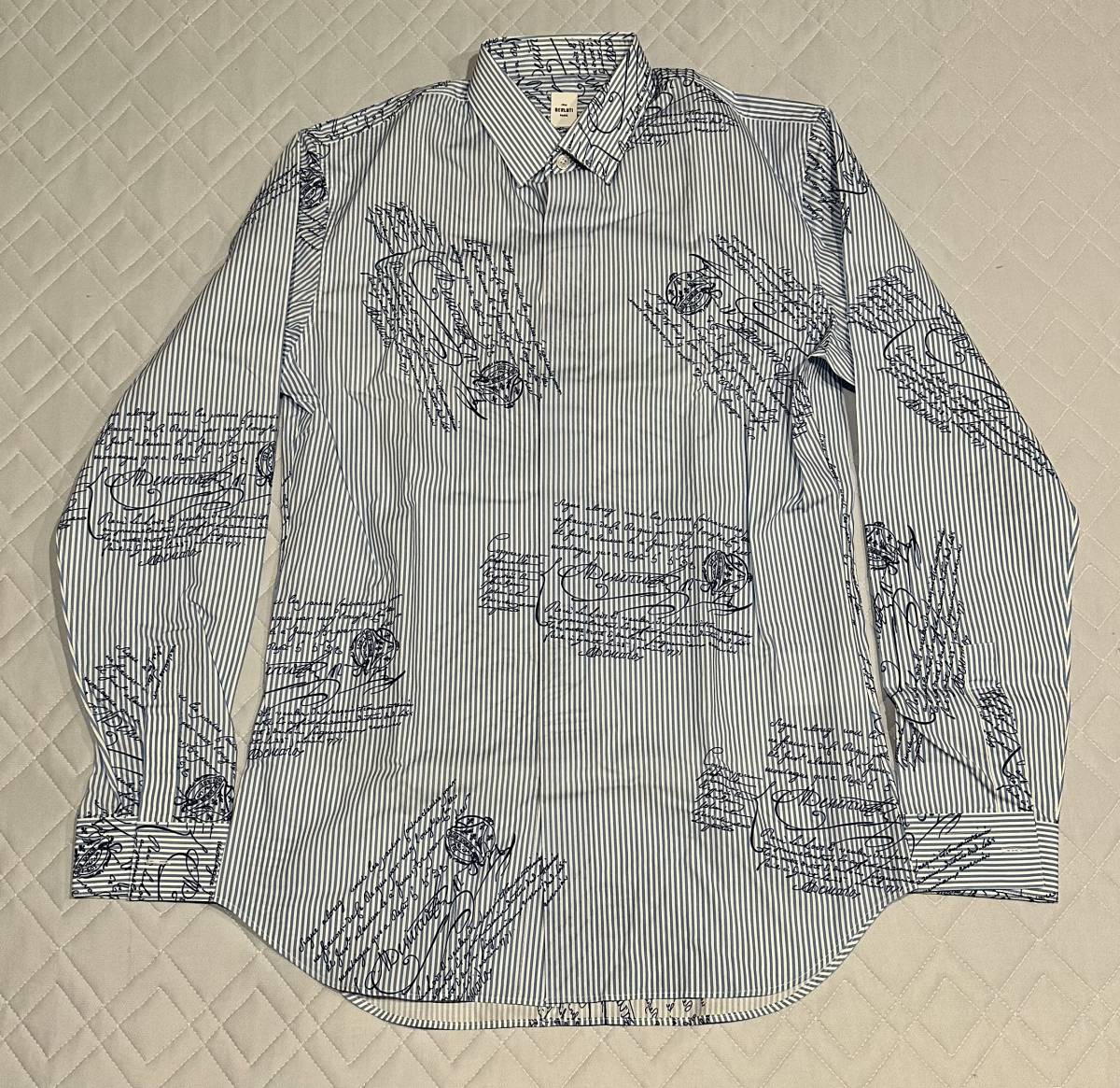 見事な創造力 新品 BERLUTI スクリット ブルー ベルルッティ コットン