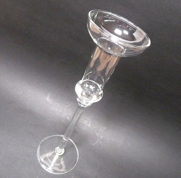 (☆BM)ガラス フラワーベース(0619GSS④)グラススタンド 花瓶 花入れ 高さ30㎝ テーブルデコレーション ウェディング 花器_0619＠3