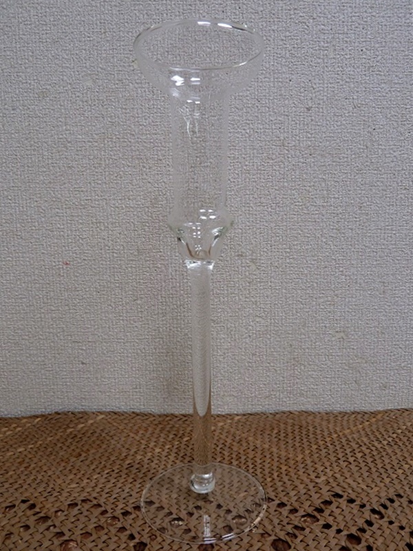 (☆BM)ガラス フラワーベース(0619GSS③)グラススタンド 花瓶 花入れ 高さ30㎝ テーブルデコレーション ウェディング 花器_画像3