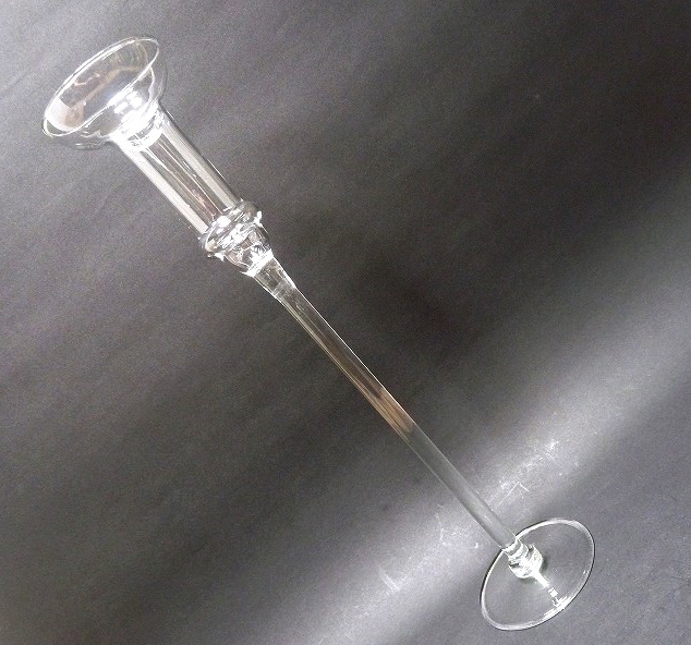 (☆BM)ガラス フラワーベース(0619GSL③)グラススタンド 花瓶 花入れ 高さ40㎝ テーブルデコレーション ウェディング 花器_0619＠3