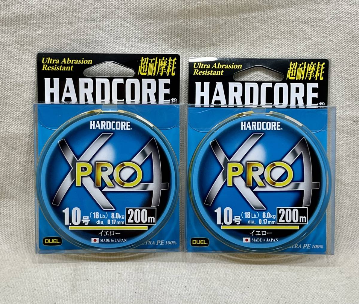 有名人芸能人】 DUEL デュエル HARDCORE ハードコア PEライン 0.8号 X4