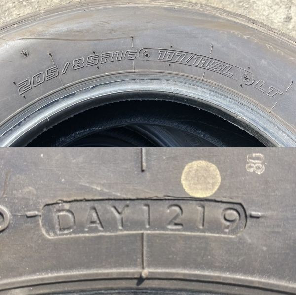 2019年製 9分山 ヨコハマ SUPER STEEL RY108A 205/85R16 117/115L LT 6本/札幌市手渡し可/中古オンロードタイヤ(夏タイヤ) P2_157の画像10