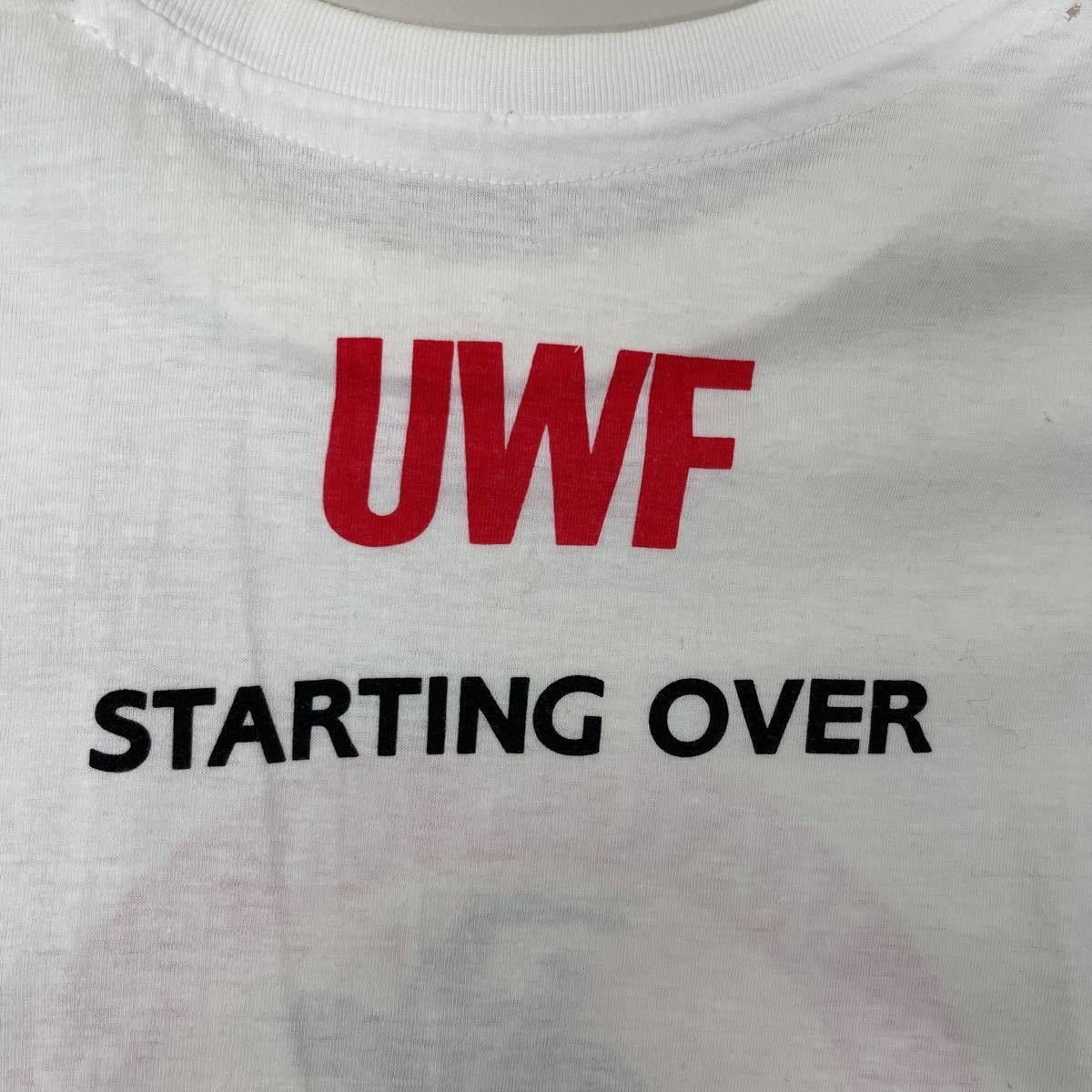  T-shirt UWF flag .. memory T-shirt Professional Wrestling combative sports front rice field day Akira takada .. Sapporo convention rare hard-to-find 