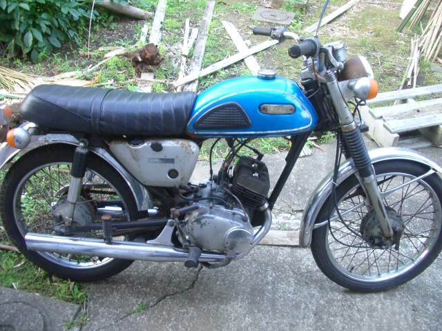 ヤマハ hs-1 書類あり 旧車 バイク 2スト ７０s　レストア hs1 hx90 ax125 ht90 トレイル など好きな方に_画像1