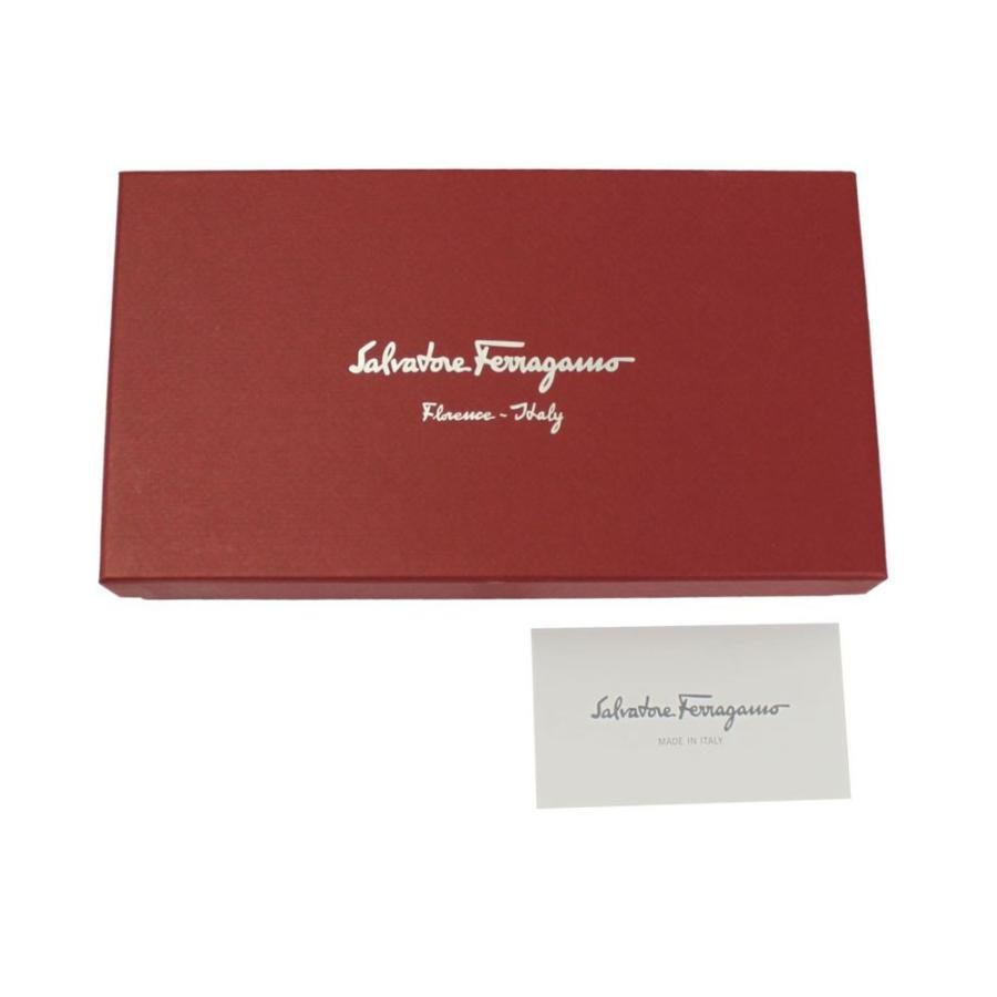 フェラガモ 財布 レディース FERRAGAMO ラウンドファスナー長財布 ガンチーニ レザー ブラック 22 0405 0758661_画像6