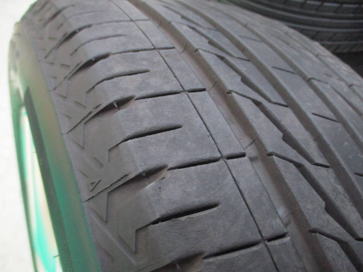 【21年製 バリ山】BRIDGESTONE ALENZA LX100 225/55R18 日産 エルグランド 純正【18×7.5J+55 5H-114.3】埼玉県発 現物確認OK♪225/55-18 の画像9