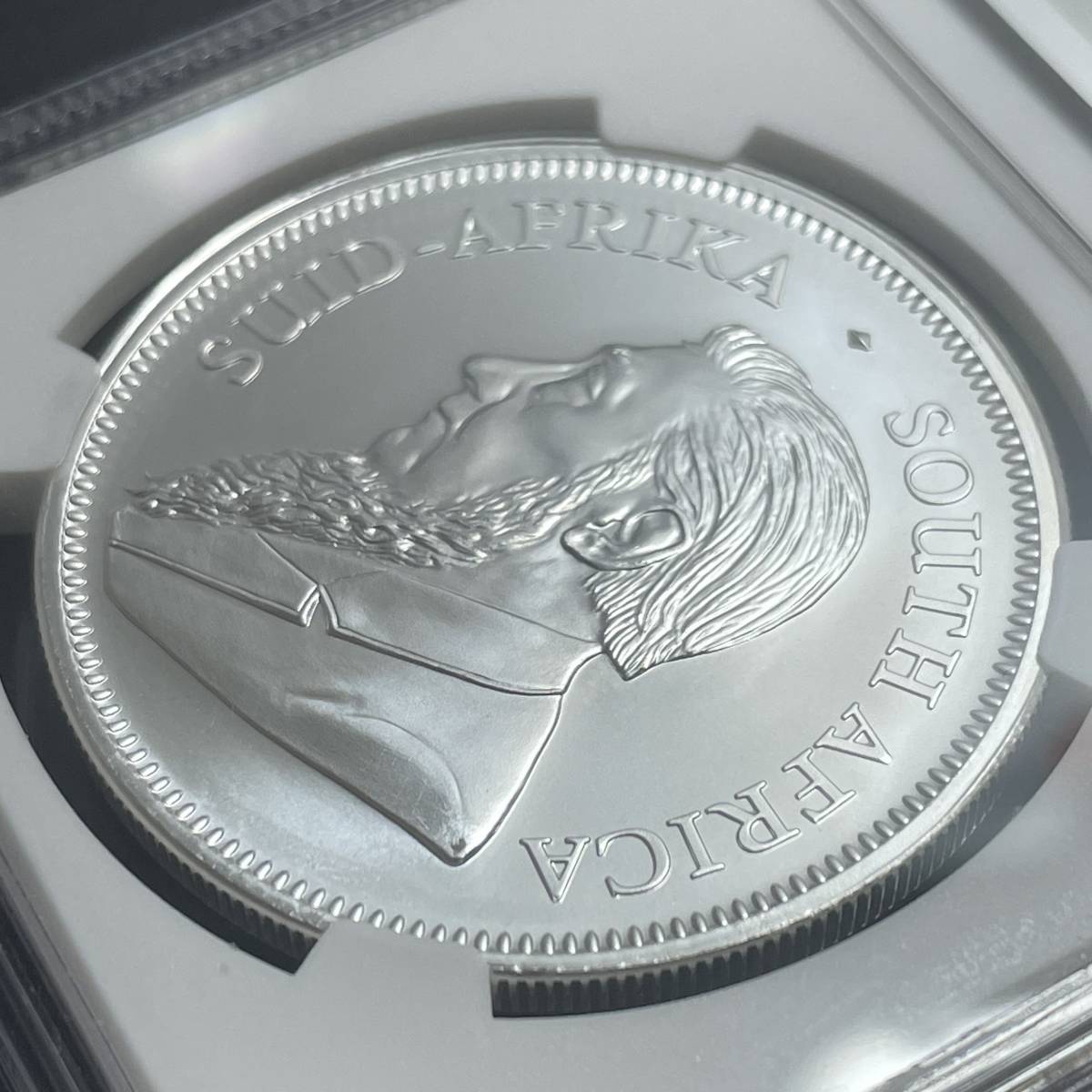 【1円出品】2022 南アフリカ 1オンス 銀貨 クルーガーランド NGC BU 地金型 アンティークコイン モダン_画像8