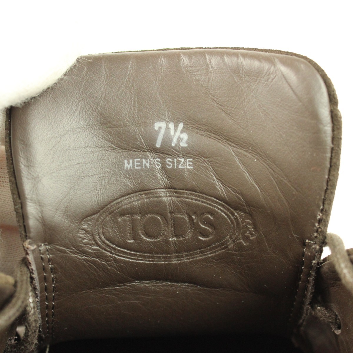 TOD'S トッズ スエード チャッカブーツ デザートブーツ 革靴 表記サイズ7.5_画像8