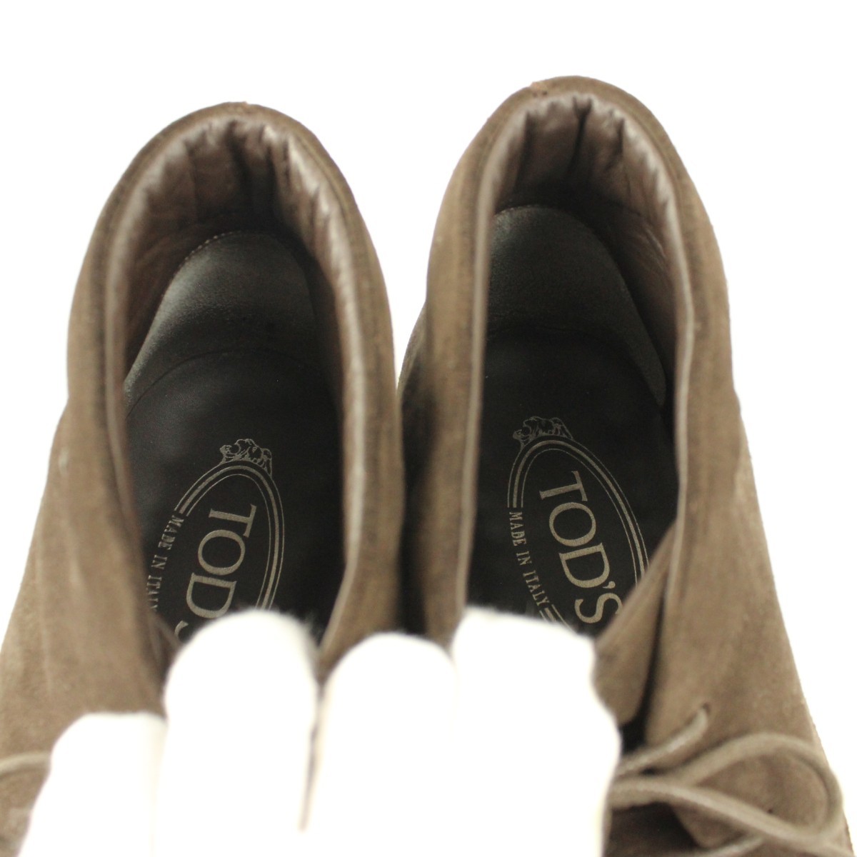 TOD'S トッズ スエード チャッカブーツ デザートブーツ 革靴 表記サイズ7.5_画像7