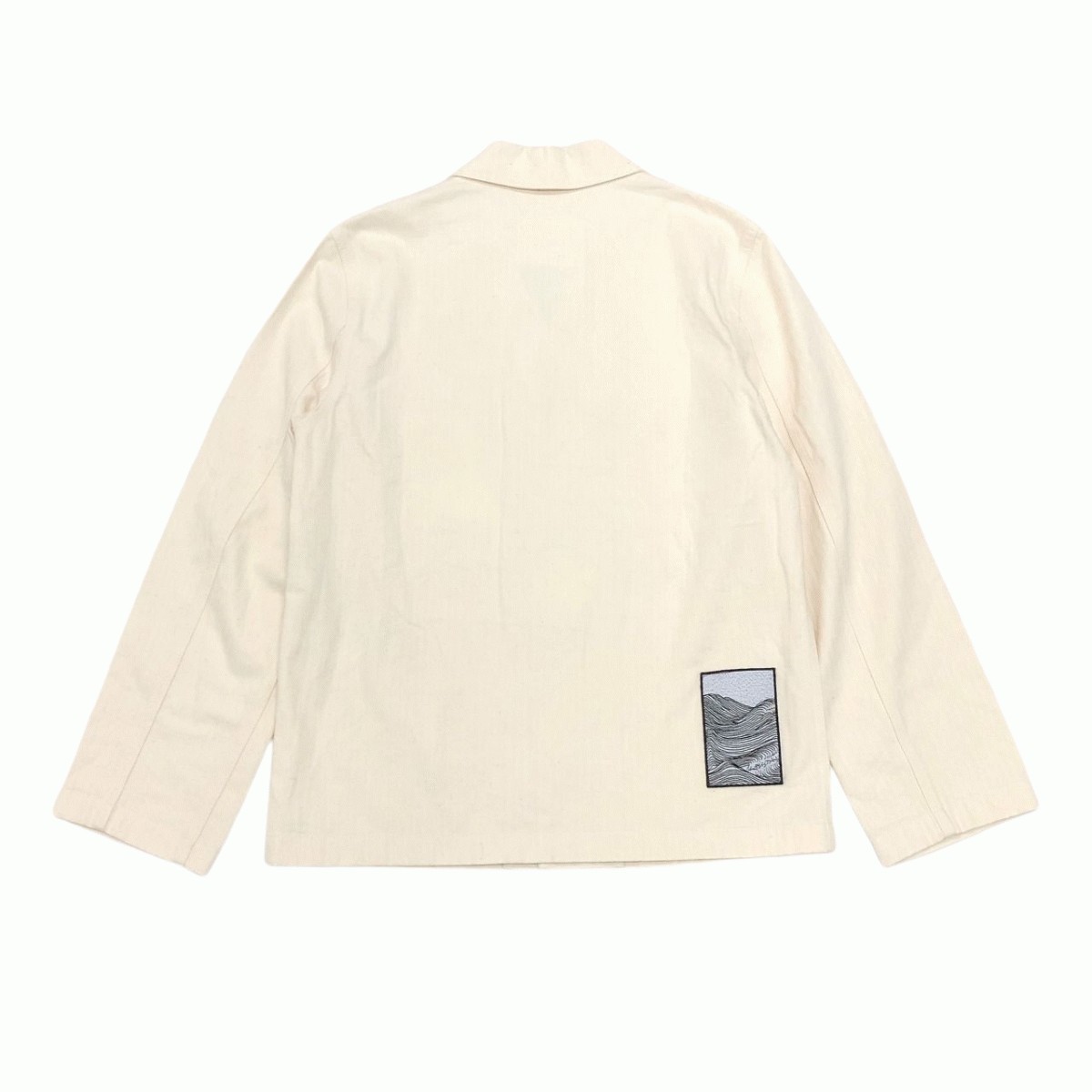 JIL SANDER + ジルサンダー プラス 開襟 オープンカラー ヘリンボーン