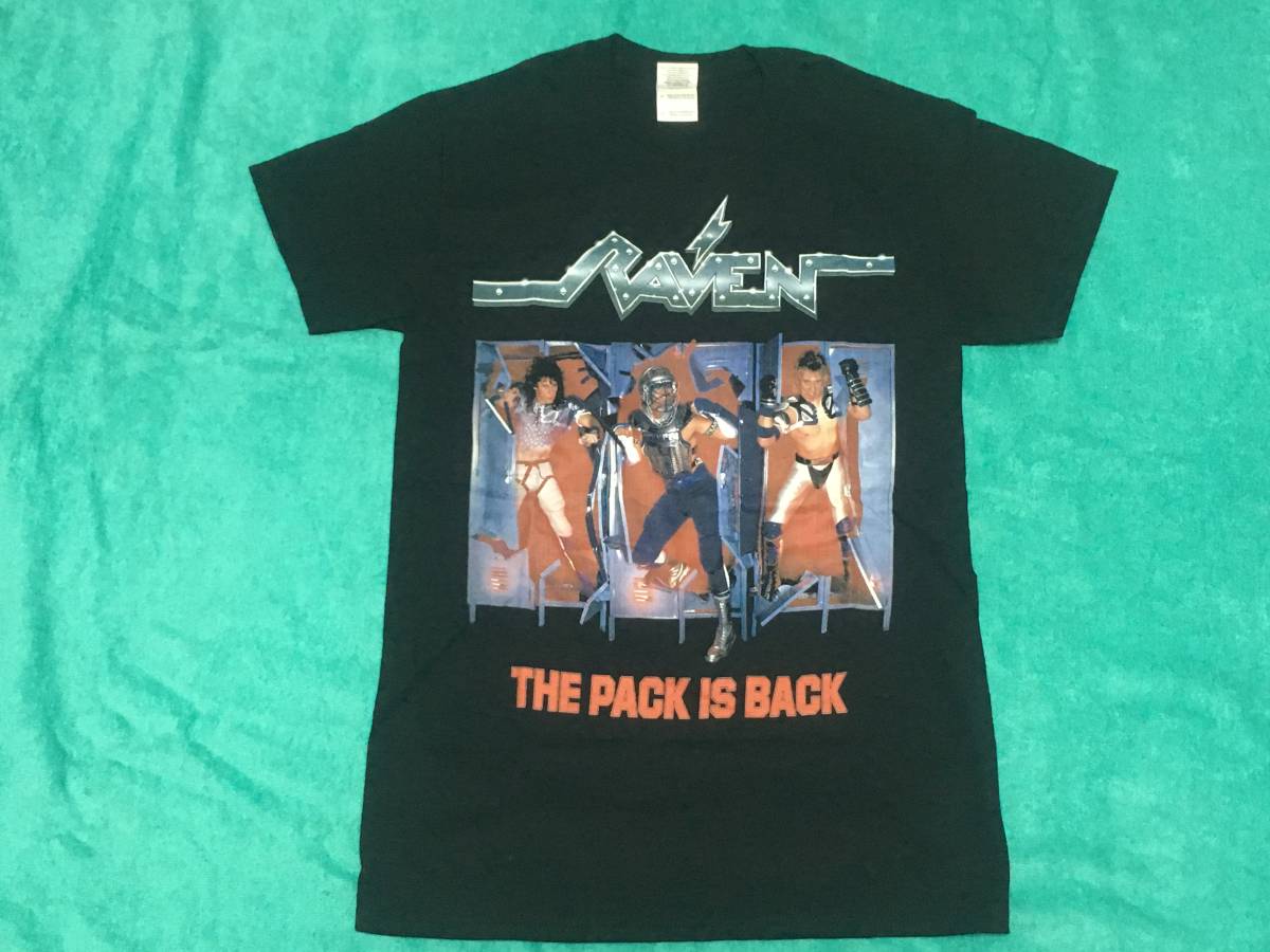 RAVEN レイヴン レイブン Tシャツ S バンドT ロックT NWOBHM The Pack Is Back All For One Rock Until You Dropの画像1