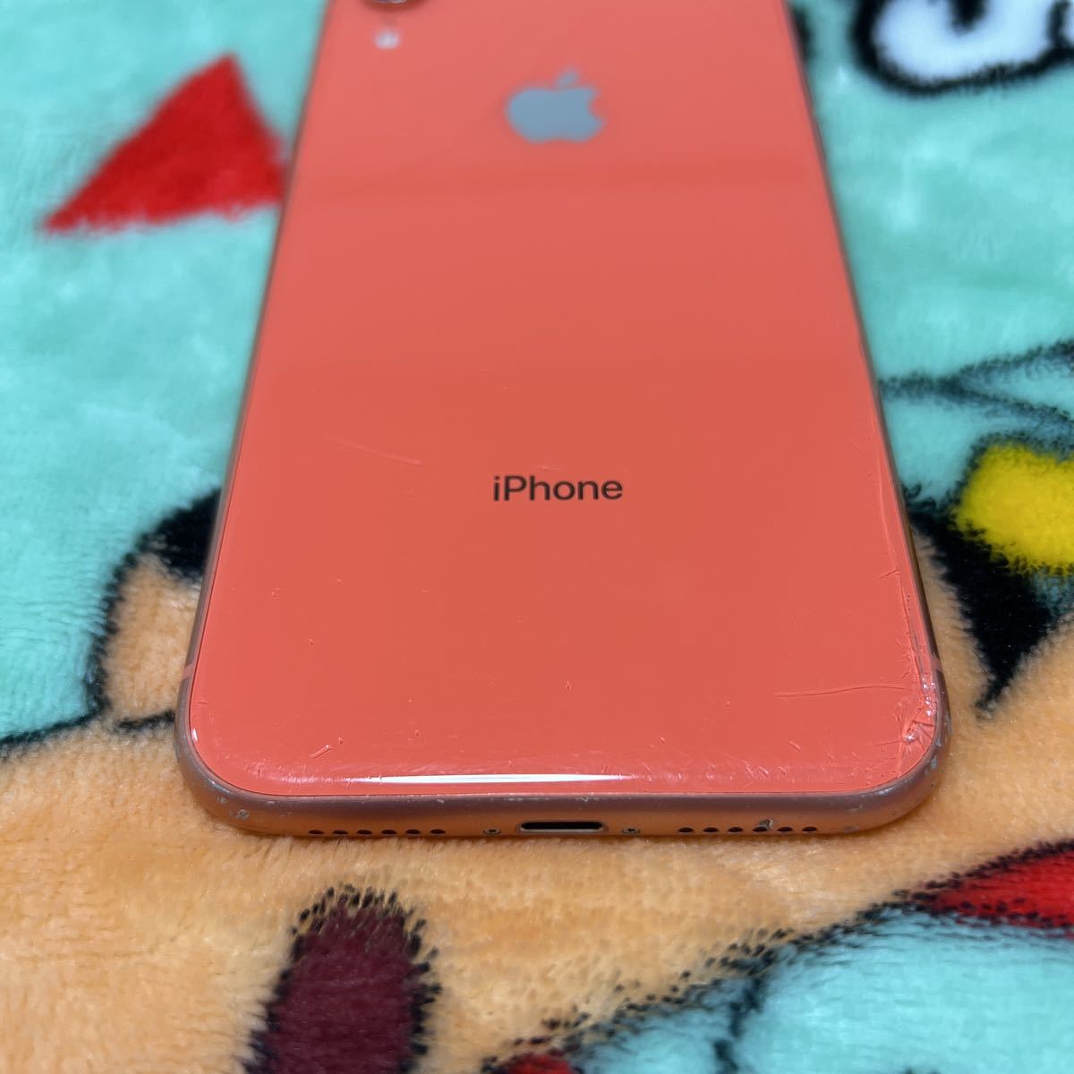 1円〜 SIMフリー iPhoneXR コーラル　128GB 判定○ 送料無料 バッテリー87%_画像4