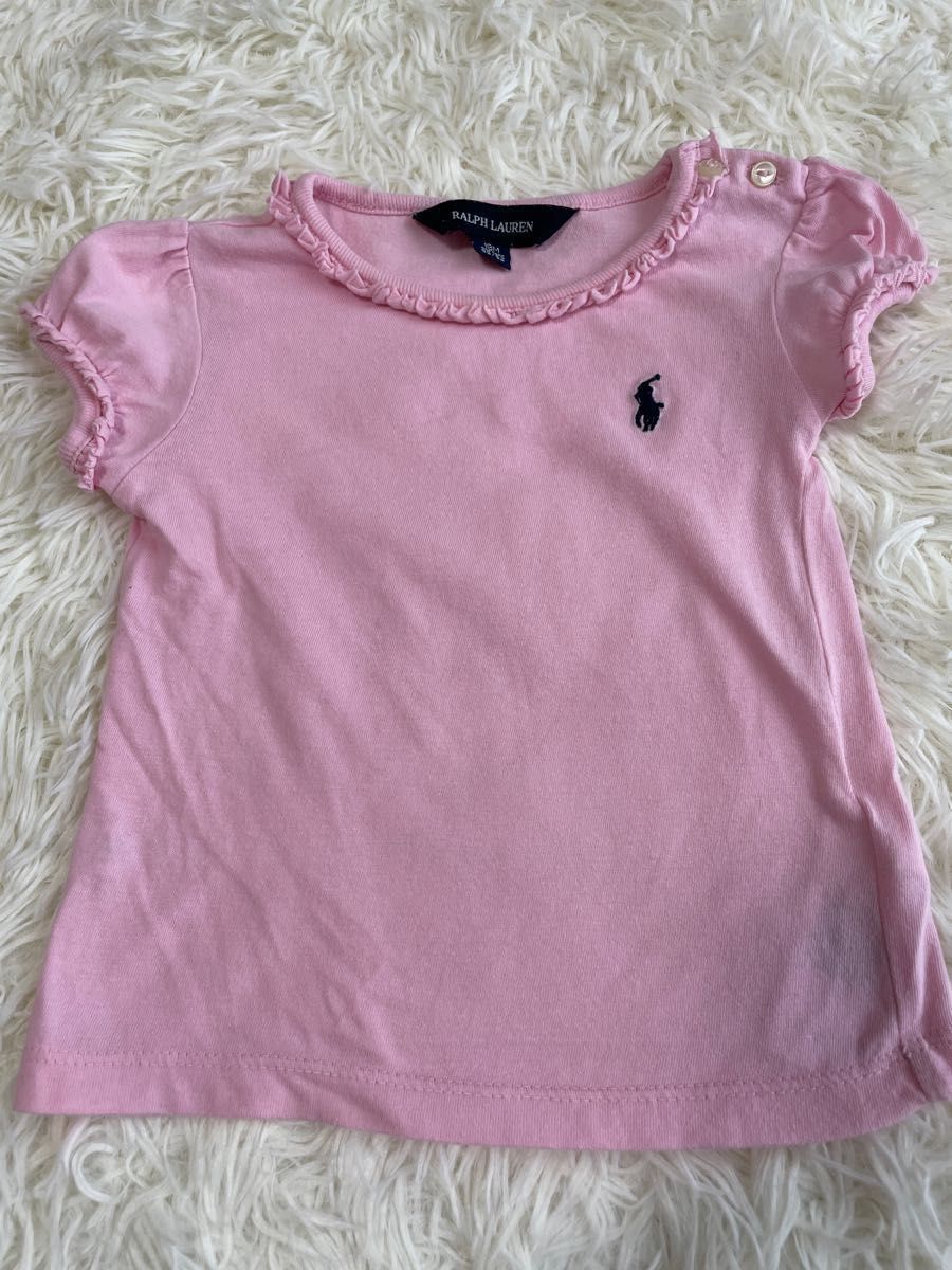 ラルフローレン RALPH LAUREN 半袖Tシャツ ピンク フリル 85サイズ 女の子 ワンポイントロゴ|PayPayフリマ ラルフローレン 半袖 Tシャツ ピンク 85
