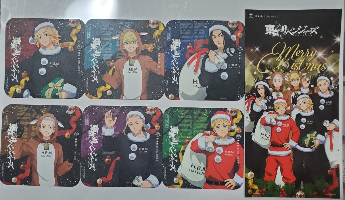 東京リベンジャーズ kawara CAFE オリジナルコースター ポストカード 全6種 他