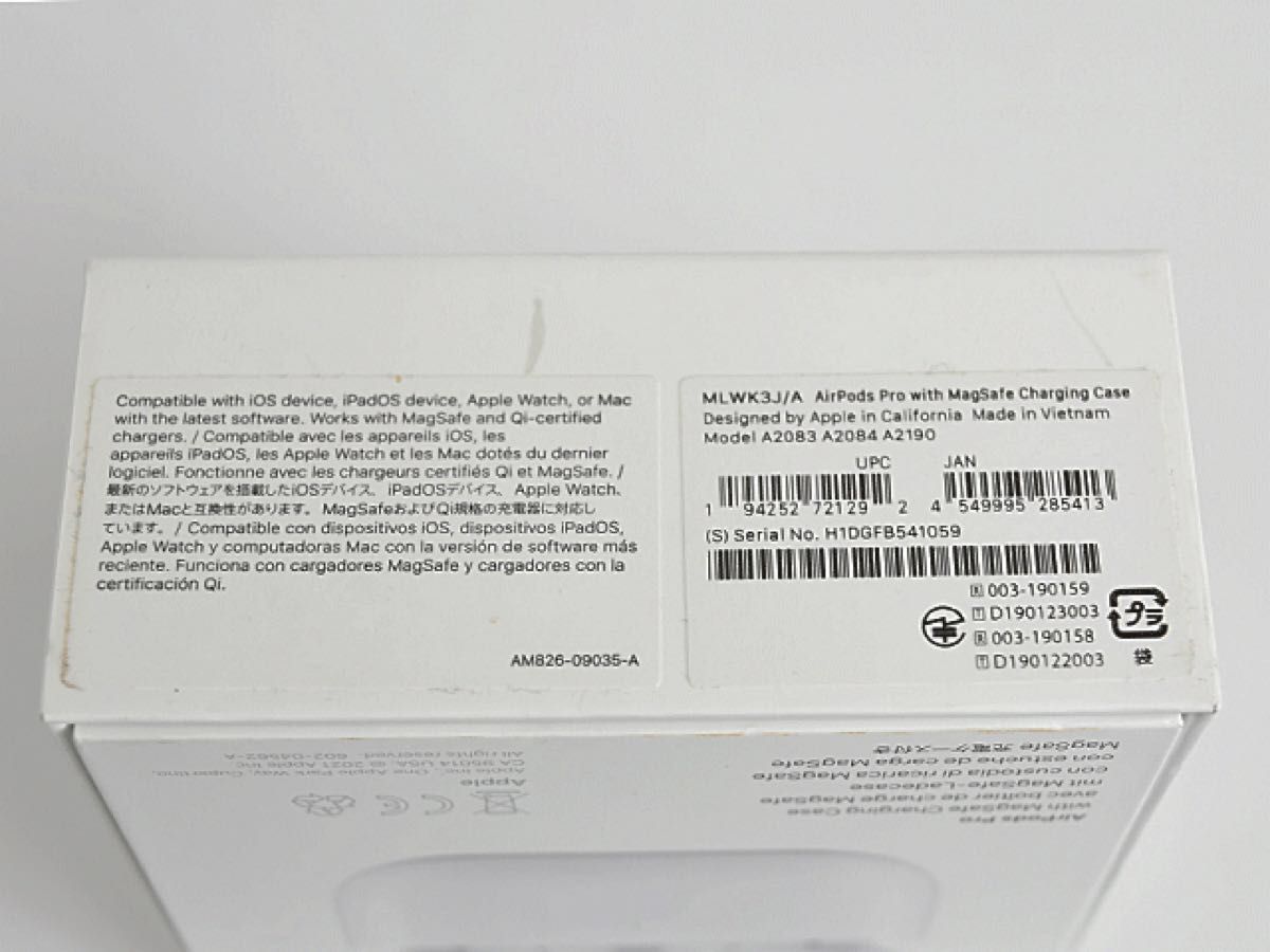 中古 アップル Airpods Pro ワイヤレスイヤホン A2190 MLWK3J/A 中古 アップル Airpods Pro ワイヤレスイヤホン A2190 MLWK3J/A
