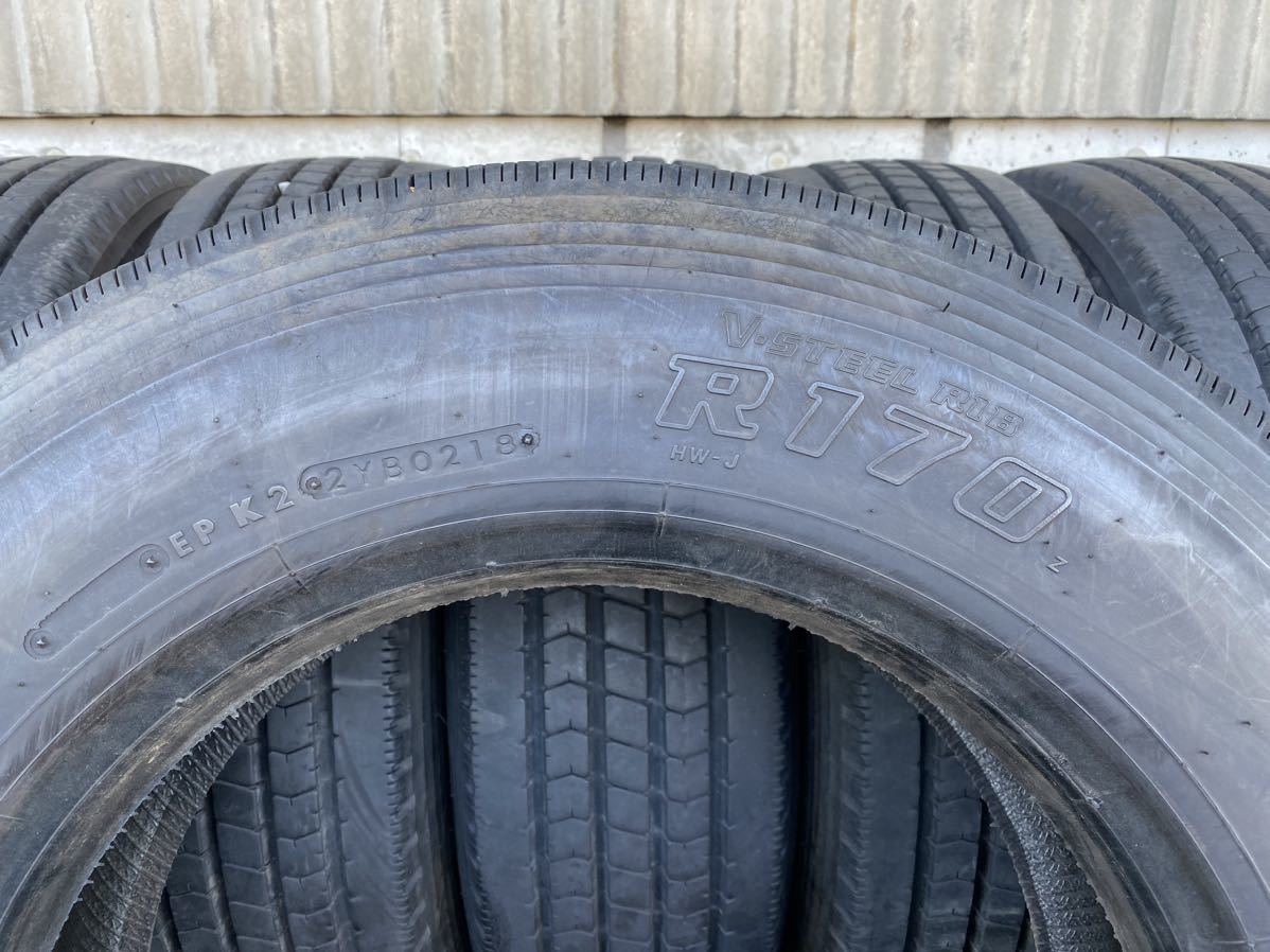 V2108　☆深溝ラジアル☆ BRIDGESTONE ブリヂストンR170　215/70R17.5 123/121J　6本価格　2018年製_画像8