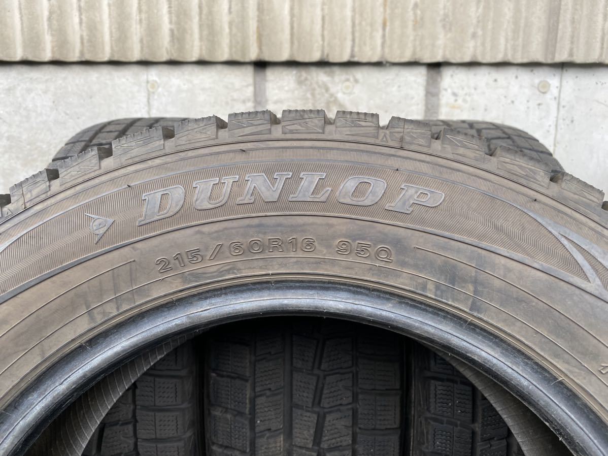 H2150　☆深溝スタッドレス　送料無料☆ DUNLOP WINTER MAXX WM01　215/60R16 95Q　4本価格　2018年製_画像8