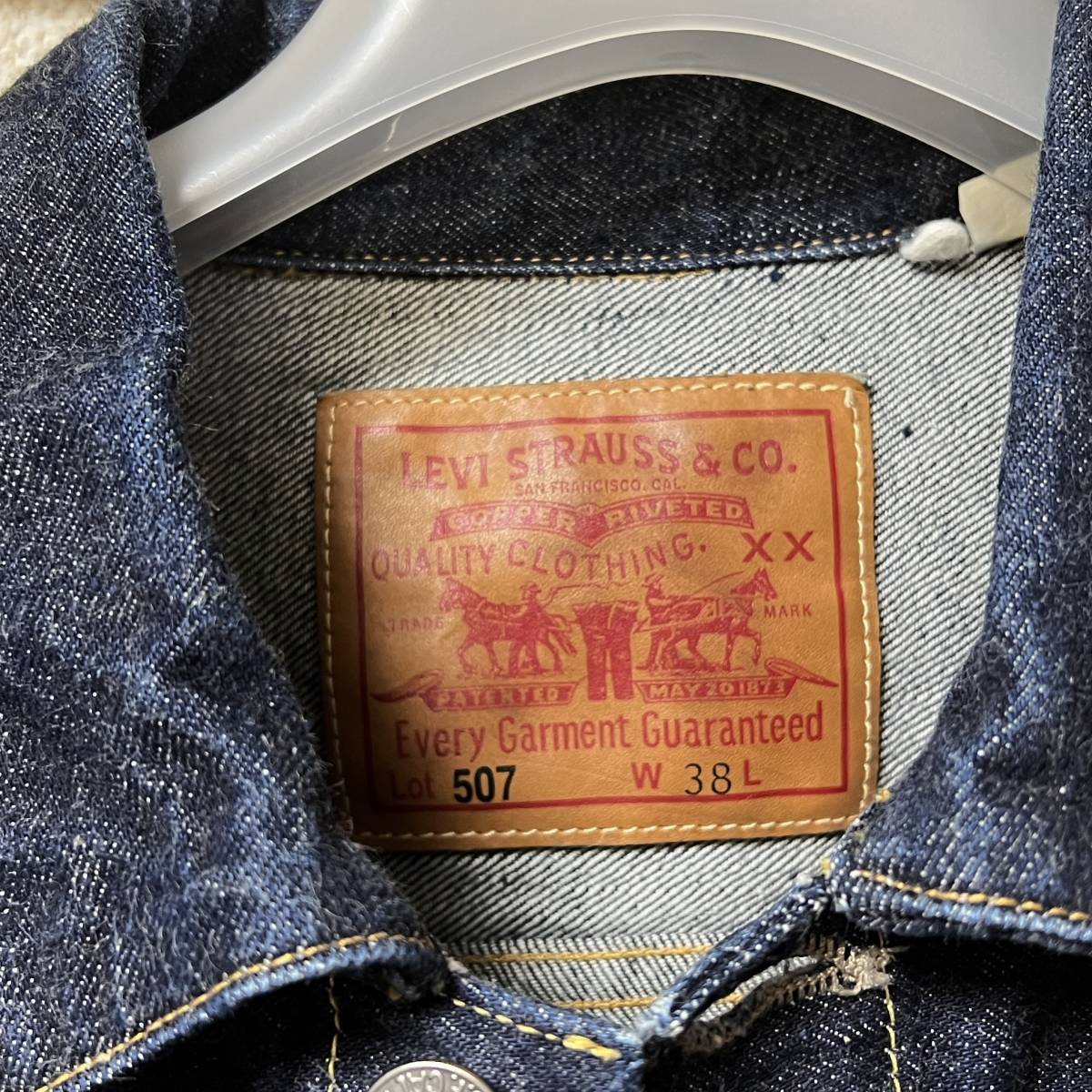 米国製 1953年モデル LEVI'S 507XX 70507-0053 M 38 セカンド デニム
