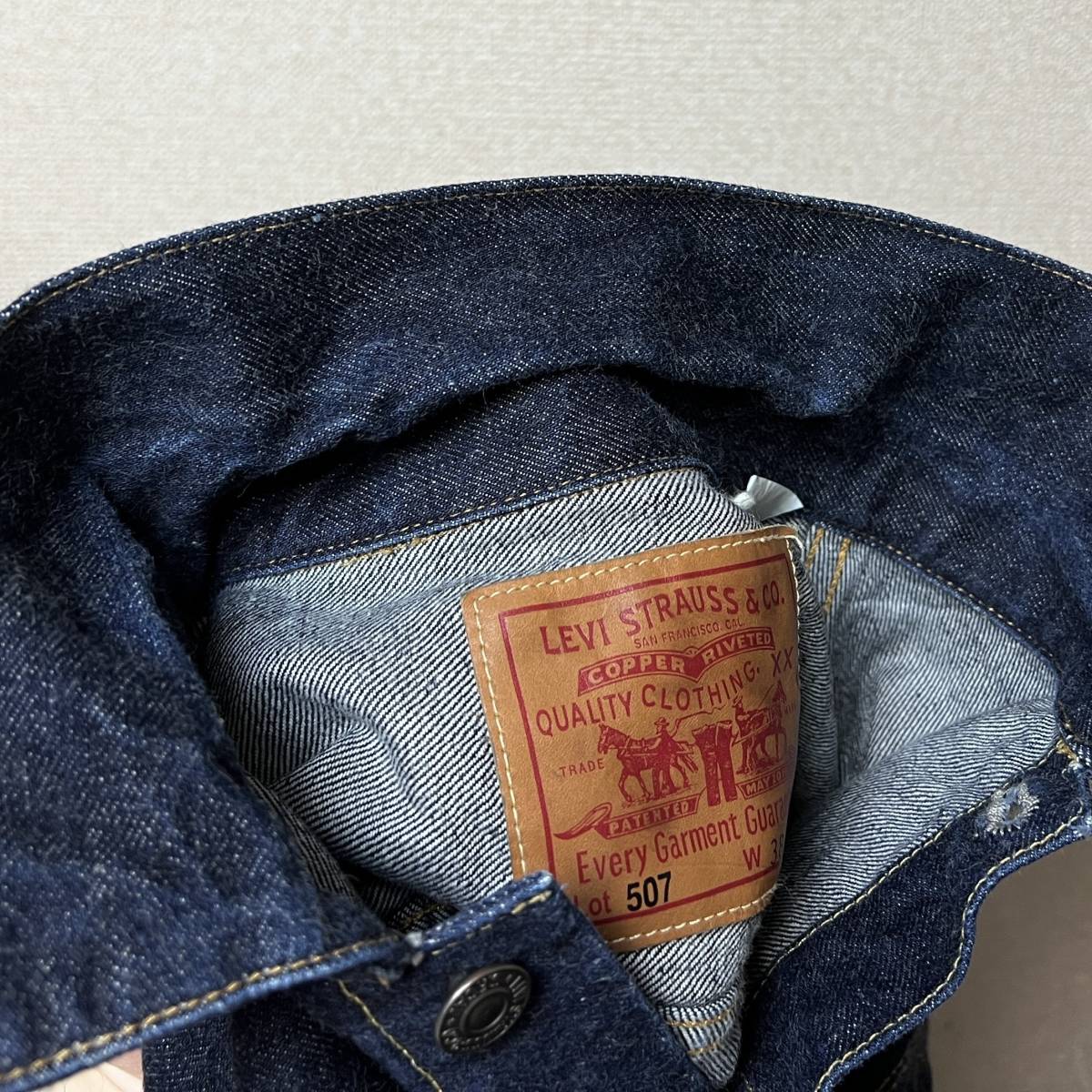 米国製 1953年モデル LEVI'S 507XX 70507-0053 M 38 セカンド デニム
