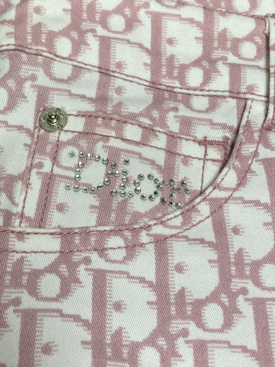  unused Christian Dior Galliano period Toro ta- total pattern pink pants 