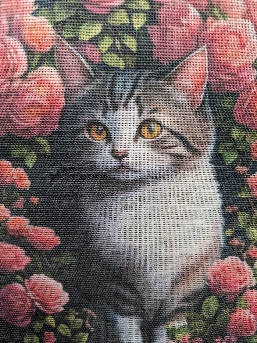 1014 ハンドメイド 猫 パネル生地 手提げバッグ|Yahoo!フリマ(旧
