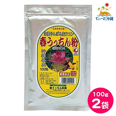 [ including carriage click post ].... Okinawa spring turmeric spring .... flour 100g 2 sack set 