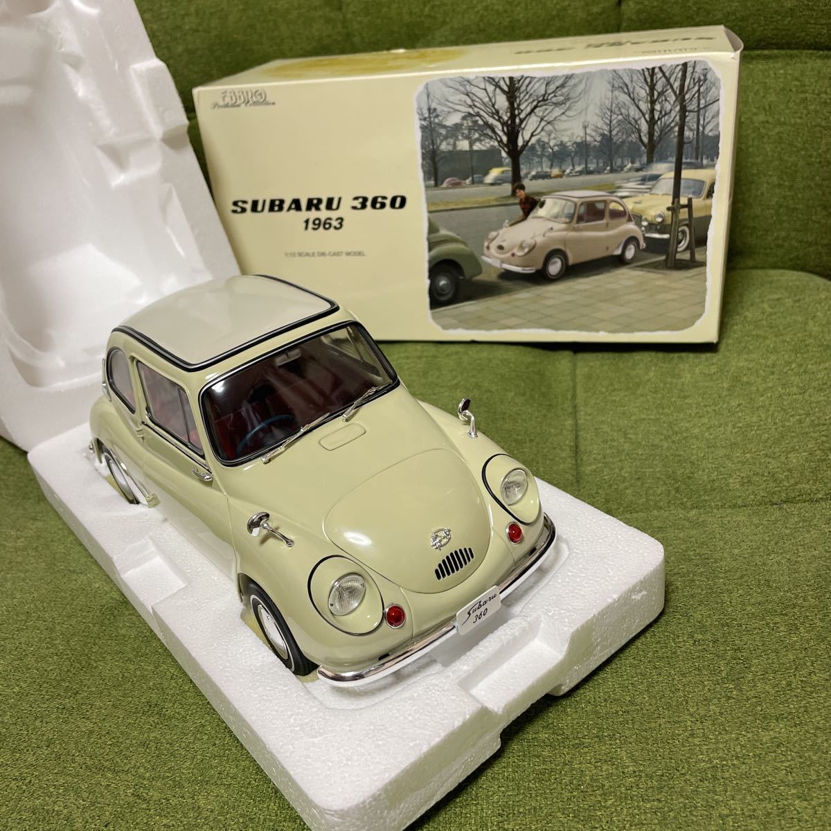 エブロ/EBBRO 1/12 スバル 360 1963 アイボリー MMP SUBARU360
