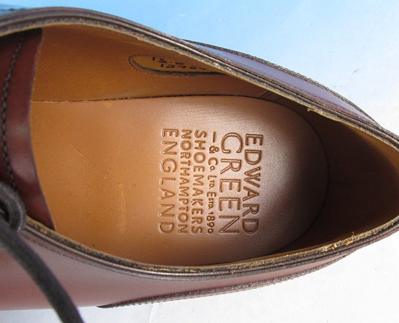 MYF14392 EDWARD GREEN Edward Green DOVERdo- bar U chip shoes 202 7 1/2 /8E unused 