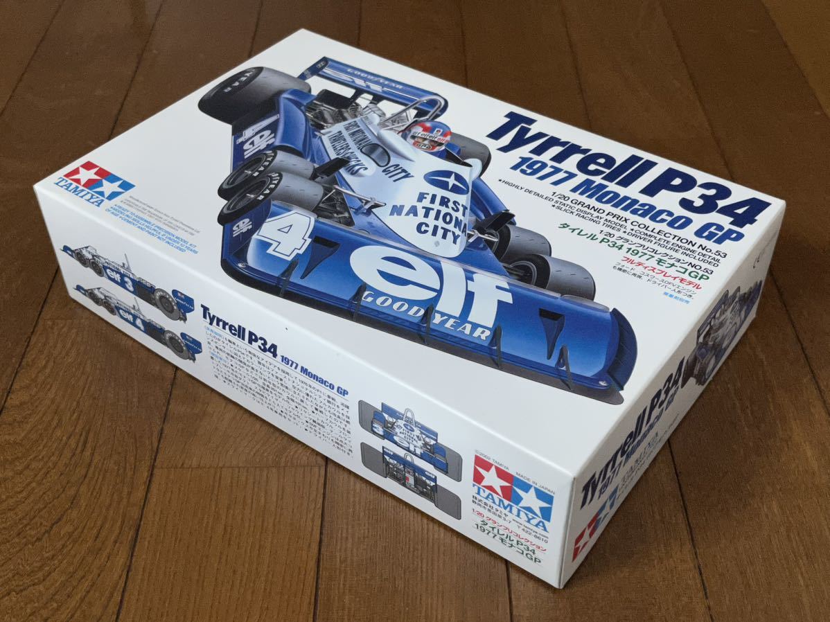 タミヤ 1/20 TYRRELL P34 1977 Monaco GP タイレルP34 1977 モナコGP 新品未使用 未組立 レア 希少 絶版 当時物TAMIYA(35-14)_画像2