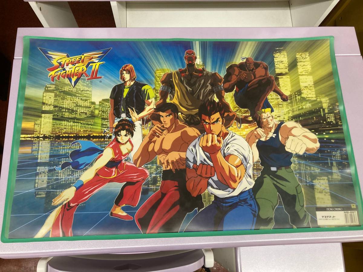  трудно найти ITOKI CREBIO -тактный 2 Street Fighter 2 STREET FIGHTER 2 стол сверху офисный стол письменный стол настольный коврик M2-8ST