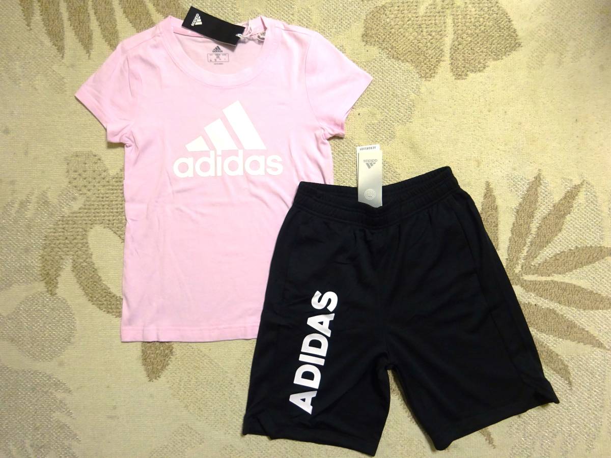  new goods * postage included!!*adidas Adidas * on 150* under 140* girls short sleeves T-shirt ( pink )* shorts ( black black )* top and bottom * prompt decision * last 1 point 