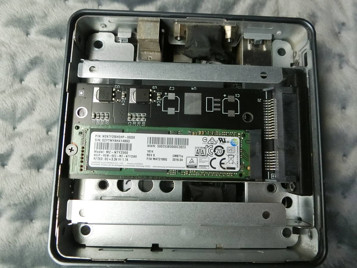 ミニPC NUC Intel NUC6CAYH J3455(1.5~2.3GHz 4C4T TDP:10W HD