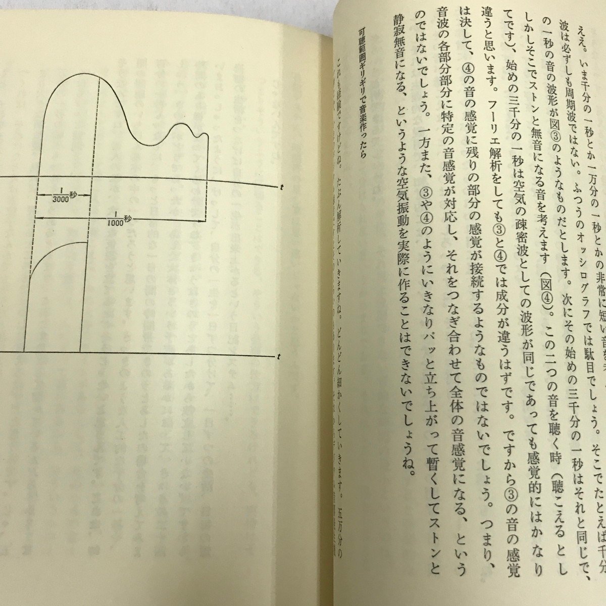 NC/L/音を視る、時を聴く [哲学講義]/大森荘蔵+坂本龍一/朝日出版社/1982年10月発行/帯付き/YMO/傷みあり_画像6