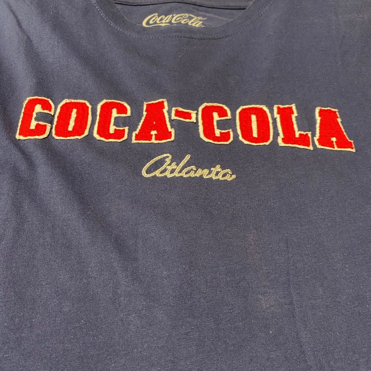 ⑥ XL ネイビー古着 Tシャツ 半袖 ロゴ コカコーラ COCACOLA 海外  メンズ レディース ウィメンズ　ユニセックス 