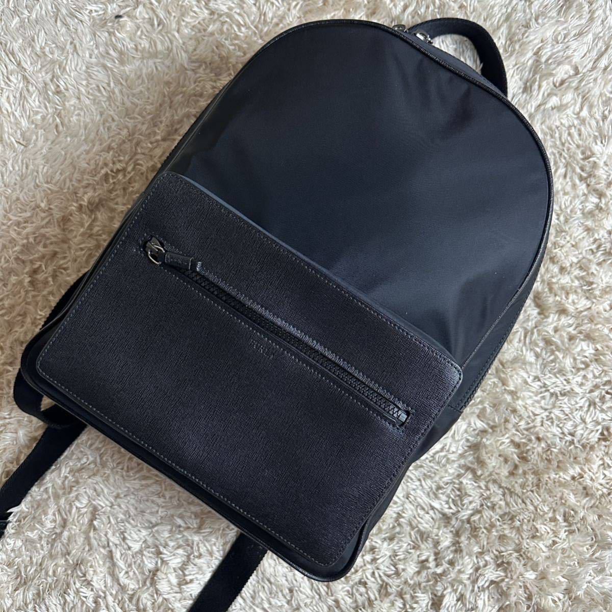 1円【美品】フルラ FURLA メンズ ビジネス リュック バッグパック