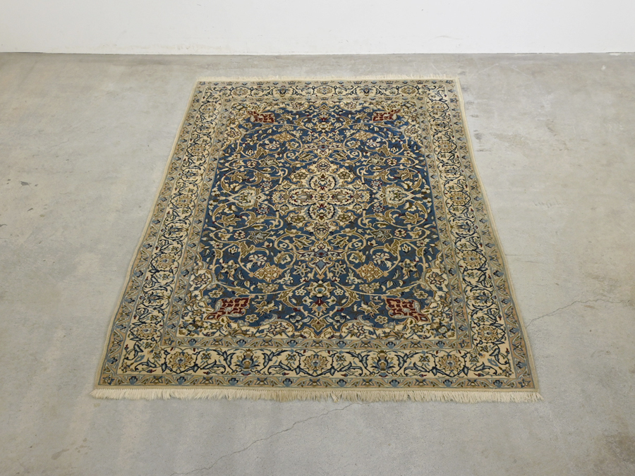 イラン ウール 手織り ペルシャ絨毯 2.4×1.6m/カーペット ラグ マット