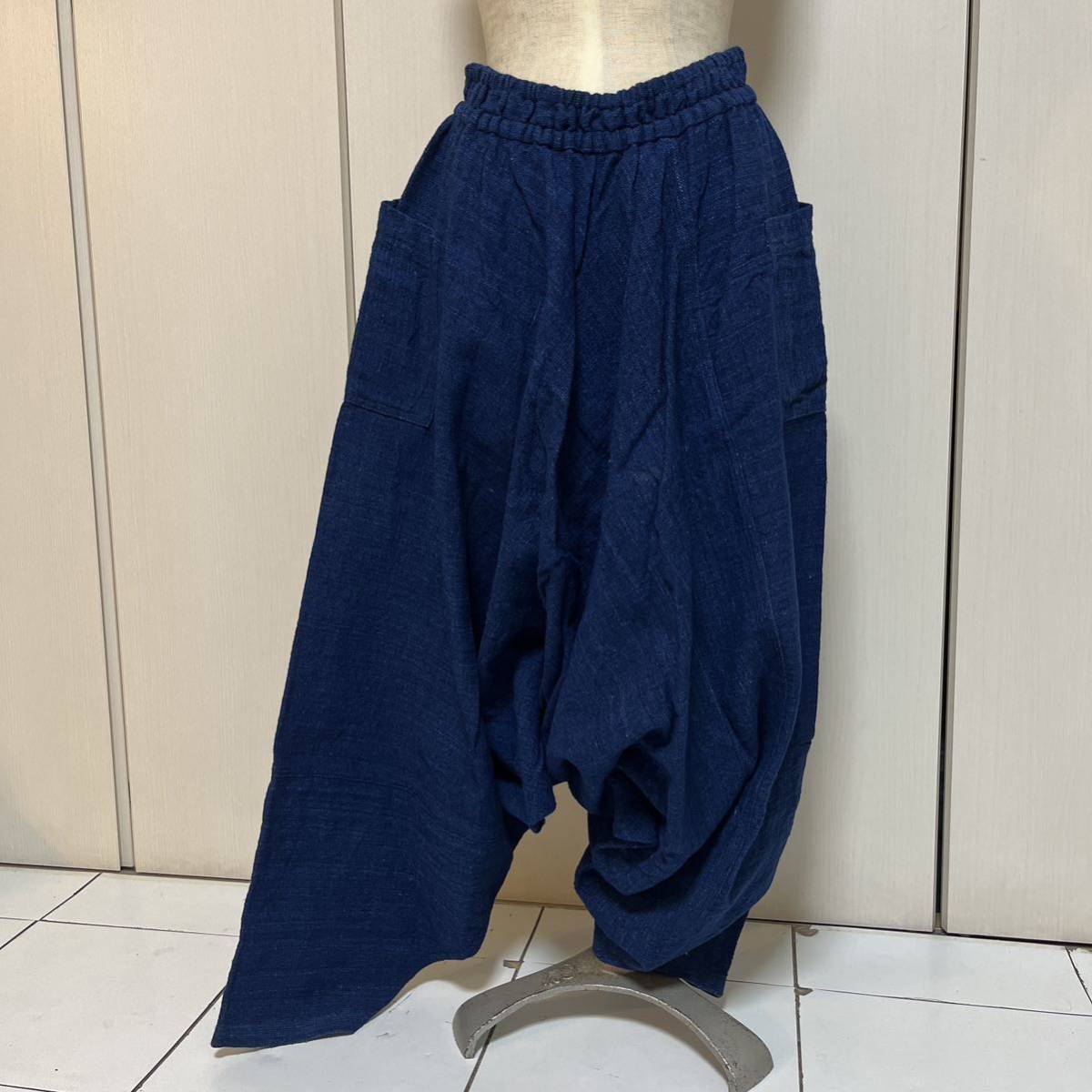 USATO うさとの服 藍染め ムササビ パンツ 草木染め 天然素材 サルエル